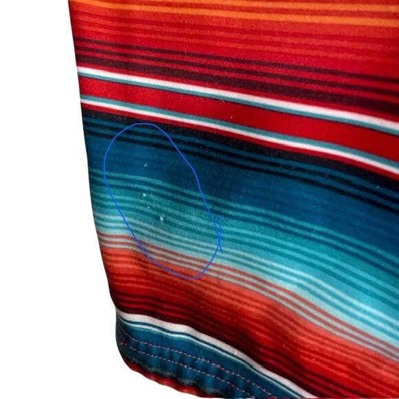 Ariat Laguna 1/4 Zip Print Top Serape Pullover-Vibrant - Picture 6 of 10